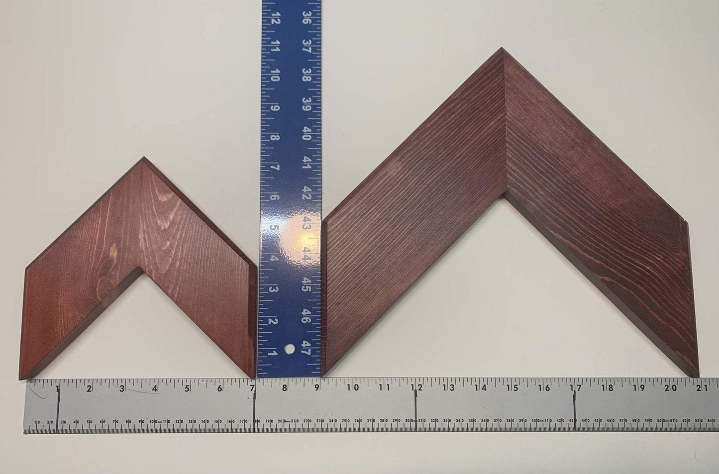 Large Chevron Wall Art - 3 Piece-McGuire Woodworking Co-Arrow,Chevron,Decor,Farm,Grey,Home,Homemade,Made_by_hand,Military,Rank,Rustic,Walnut,Woodworking